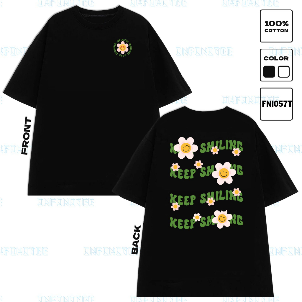 Áo thun INFINITEE Fni057T, Thun 100% Cotton - form rộng Unisex.