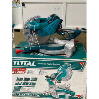 Máy Cắt Nhôm TOTAL TS42183057 2400W Lưỡi 305mm Ray Trượt Kép Máy Cắt Góc Đa Năng Cắt Nhôm Gỗ Nhựa