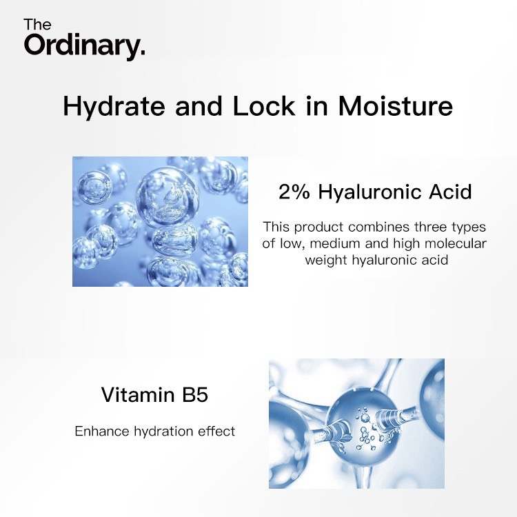 The Ordinary Hyaluronic Acid 2% + B5 30ml Tinh Chất Phục Hồi Và Dưỡng ẩm  Sâu | Shopee Việt Nam