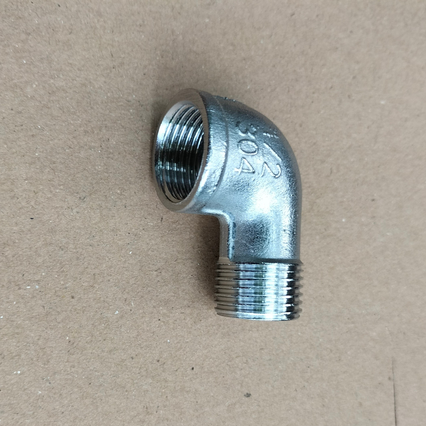 Cút (Co) Inox , một đầu ren trong và một đầu ren ngoài 21mm | Shopee ...