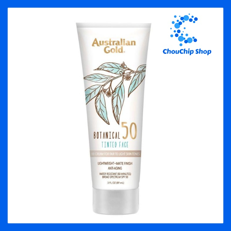 Kem chống nắng không nhờn, chống trôi Australian Gold Botanical