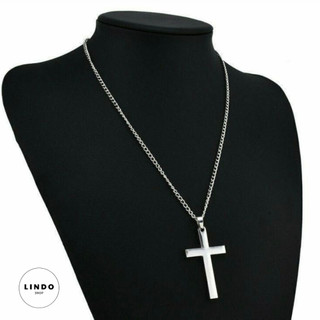 Dây Chuyền Chữ Thập LINDO, Dây Chuyền TiTan Không Đen, Khồng Gỉ Thời Trang Unisex Thích Hợp Đeo Nhiều Dịp
