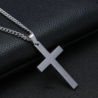 Dây Chuyền Chữ Thập LINDO, Dây Chuyền TiTan Không Đen, Khồng Gỉ Thời Trang Unisex Thích Hợp Đeo Nhiều Dịp