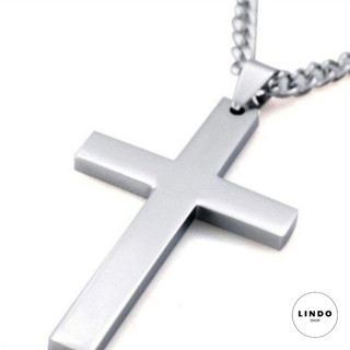Dây Chuyền Chữ Thập LINDO, Dây Chuyền TiTan Không Đen, Khồng Gỉ Thời Trang Unisex Thích Hợp Đeo Nhiều Dịp