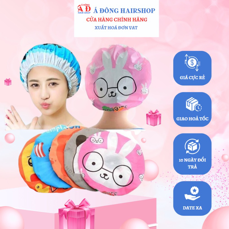 MŨ TRÙM TÓC KHI TẮM HOẶC Ủ TÓC CHO BẠN NỮ