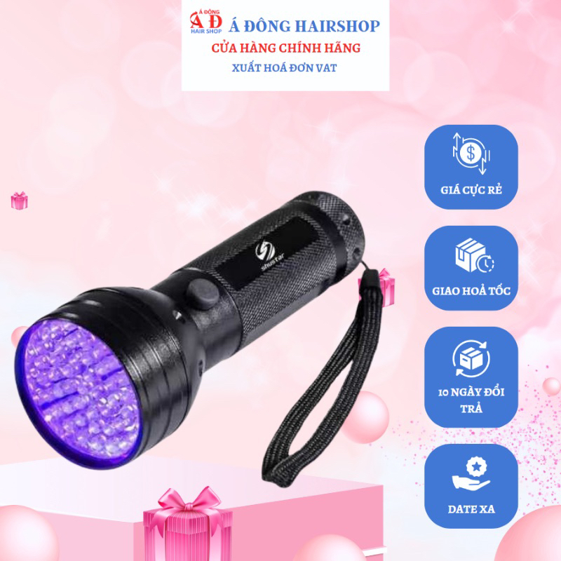 ĐÈN PIN CHIẾU TIA UV NEON PHÁT SÁNG HUỲNH QUANG AOLINDE 51 BÓNG