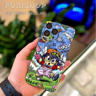 Tấm dán Skin Mặt Sau Arale Girl FULL VIỀN 14 pro max , 13 pro max , 12 pro max , 11 pro max , xs max - FukiShop