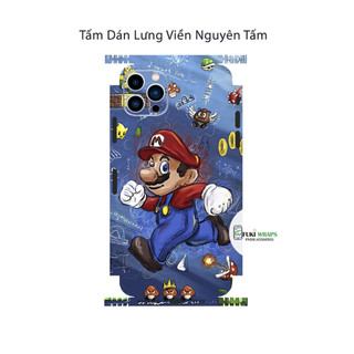 Tấm dán Skin Mặt Sau Mario MS02 FULL VIỀN 14 pro max , 13 pro max , 12 pro max , 11 pro max , xs max - FukiShop