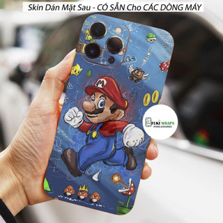 Tấm dán Skin Mặt Sau Mario MS02 FULL VIỀN 14 pro max , 13 pro max , 12 pro max , 11 pro max , xs max - FukiShop