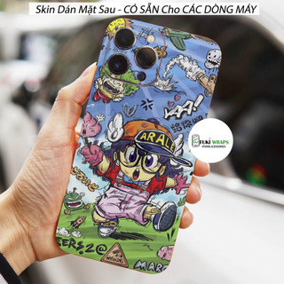 Tấm dán Skin Mặt Sau Arale Girl FULL VIỀN 14 pro max , 13 pro max , 12 pro max , 11 pro max , xs max - FukiShop