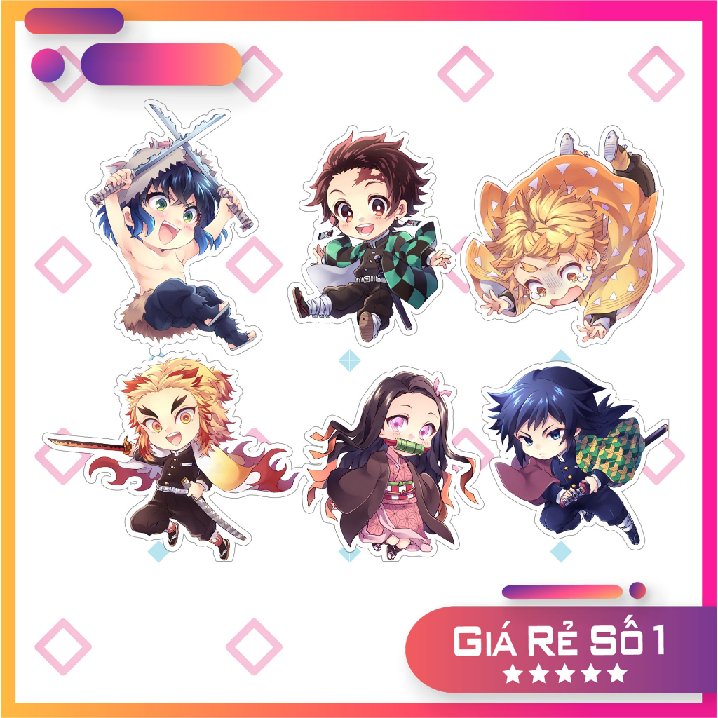 Sticker Anime Hologram Thanh Gươm Diệt Quỷ - Kimetsu no Yaiba - Dán ...