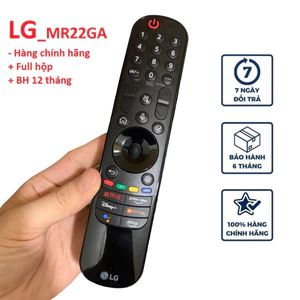 Điều khiển tivi LG giọng nói MR22GA đời 2022 hàng Indonesia, Remote tv LG mr22 có chuột bay
