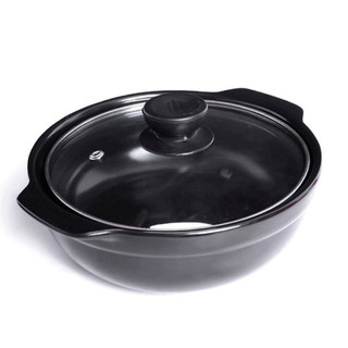 Nồi đất nắp kính nhiều dung tích tiện dụng, nồi thố đất tráng men kho quẹt nấu mỳ cay dày dặn