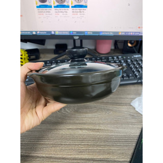 Nồi đất nắp kính nhiều dung tích tiện dụng, nồi thố đất tráng men kho quẹt nấu mỳ cay dày dặn