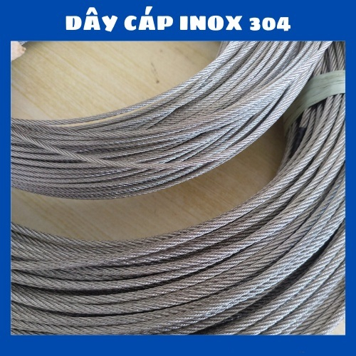 Dây Cáp inox 1.5mm, 2 mm, 3 mm, 4 mm, Cáp lụa Inox 304 Ø [ 1.5mm ...