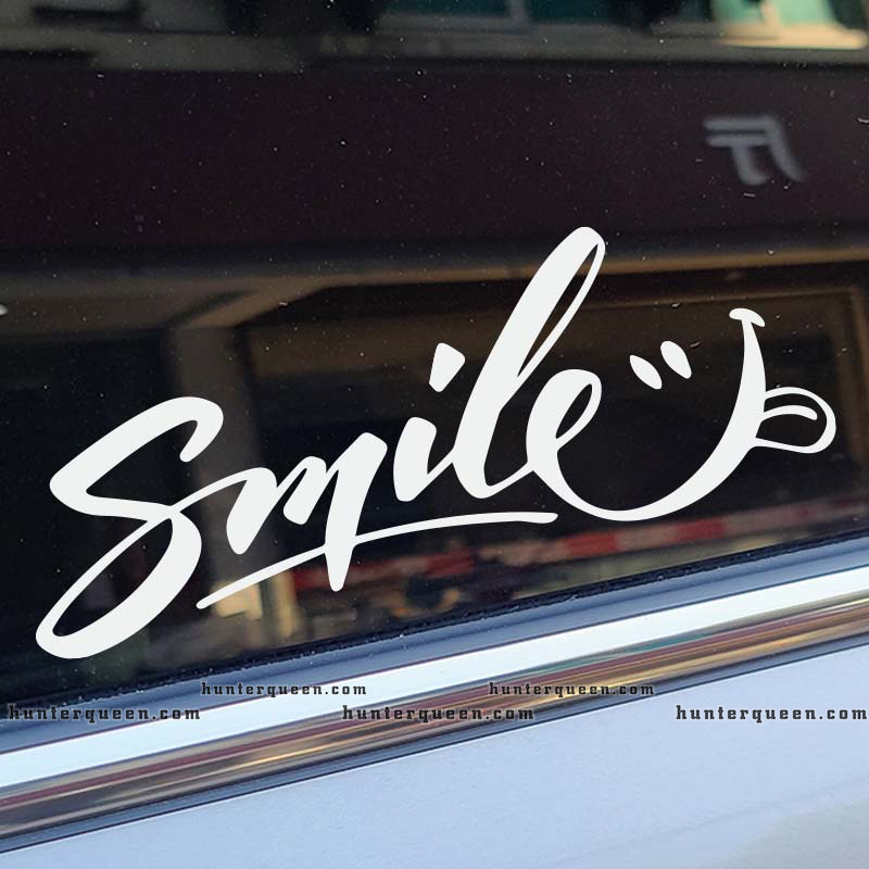 [Tem lột ] Smile mặt cười đáng yêu. Decal dán xe ô tô, xe máy, nón bảo hiểm. Chống nước.