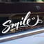 Smile mặt cười đáng yêu. Decal dán xe ô tô, xe máy, nón bảo hiểm. Chống nước.