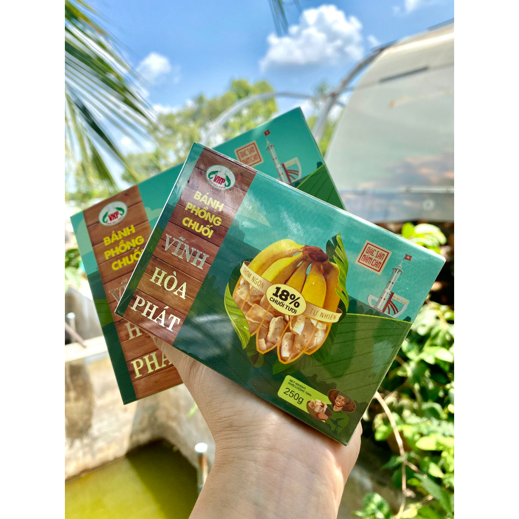 Bánh Phồng chay (Vị chuối) 250G Đặc Sản Năm Căn _ Cà Mau