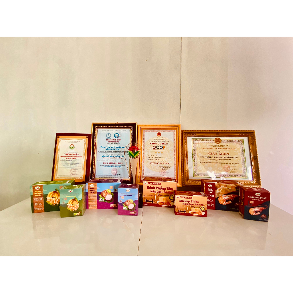 Bánh Phồng chay (Vị chuối) 250G Đặc Sản Năm Căn _ Cà Mau