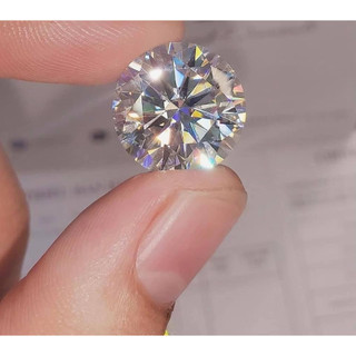Loại tốt Bông tai kim cương (xoàn) Moissanite( 1 chiếc ) kèm kiểm định GRA bạc ý xi bạch kim