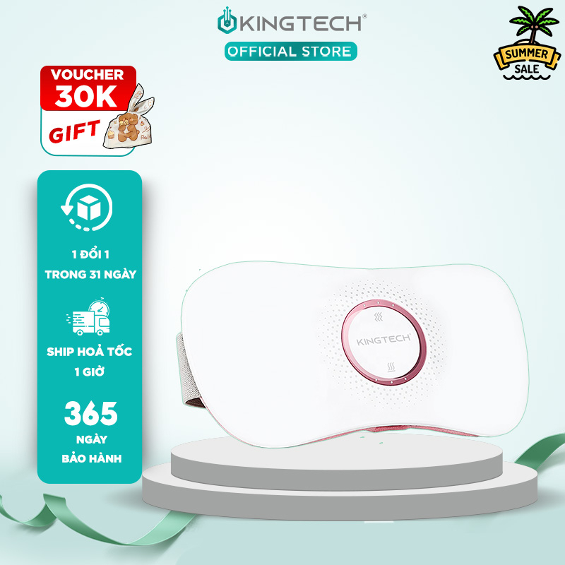 Máy Massage Giảm Đau Bụng Kinh KINGTECH KS-220 - Làm Ấm, Rung Cao Tần - Quà Tặng Valentine Ý Nghĩa Cho Chị Em