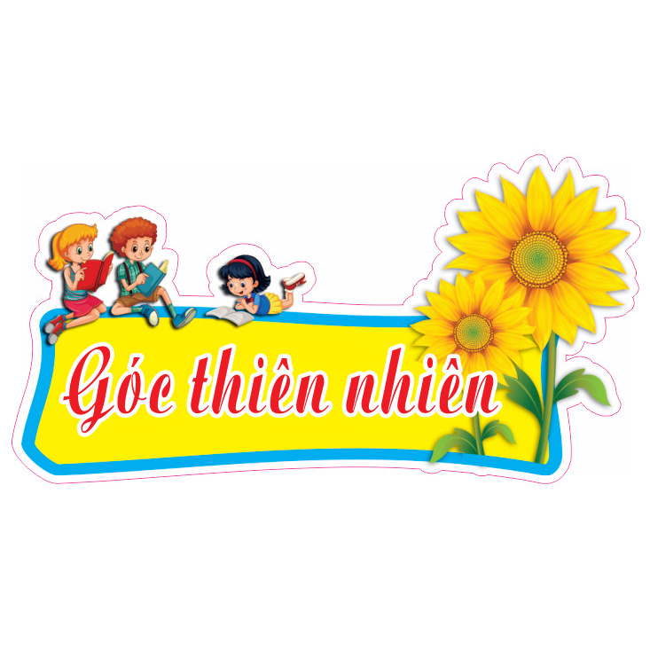 Trang trí lớp:Góc thư viện,góc học tập,góc thiên nhiên,góc trưng bày,góc sáng tạo in decan bóc dán kích thước 30x15cm