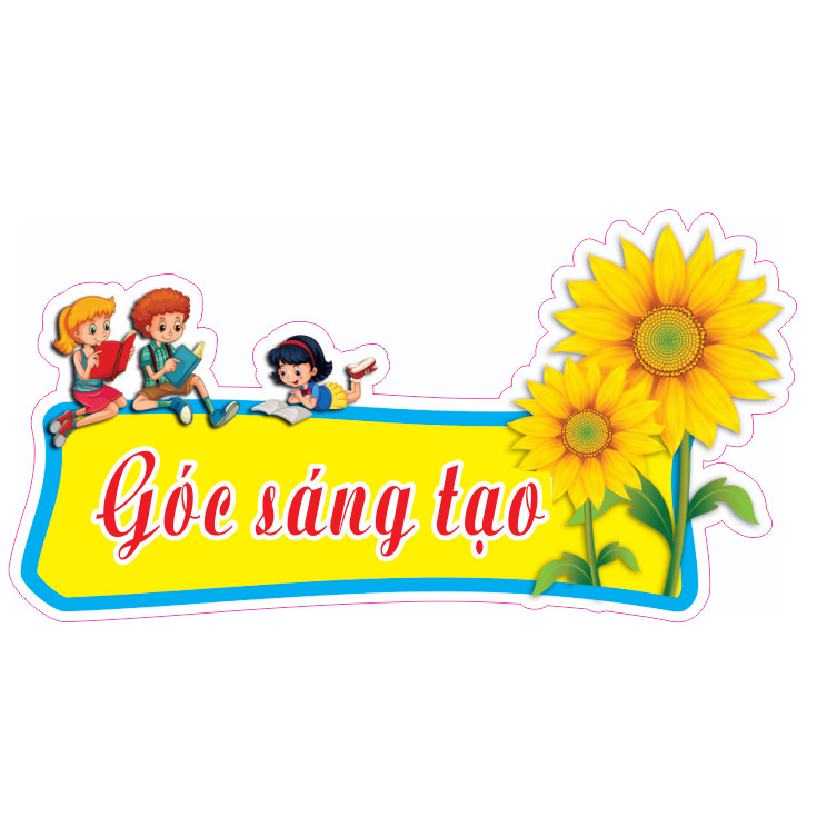 Trang trí lớp:Góc thư viện,góc học tập,góc thiên nhiên,góc trưng bày,góc sáng tạo in decan bóc dán kích thước 30x15cm