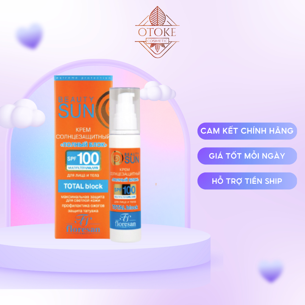 Kem chống nắng Floresan Beauty Sun Total Block SPF 60/80/100 75ml ...
