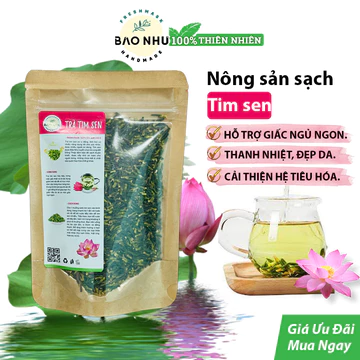 Trà Tâm Sen (Tim Sen) Sấy Khô 100gr Loại Đẹp Giúp Ngủ Ngon Thanh Nhiệt