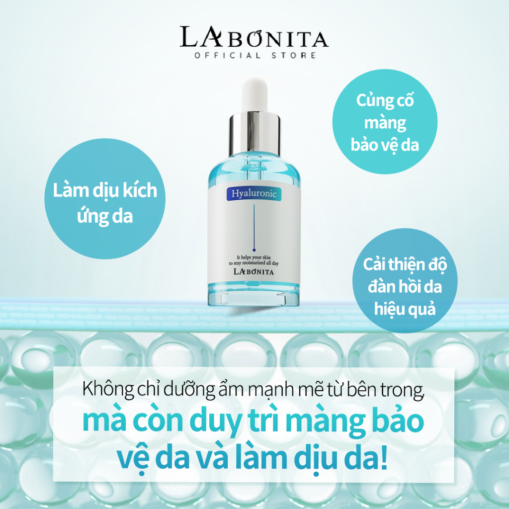 Serum HA Dưỡng Ẩm Và Phục Hồi Da La Bonita Vital Hyaluronic Acid Serum 50ml