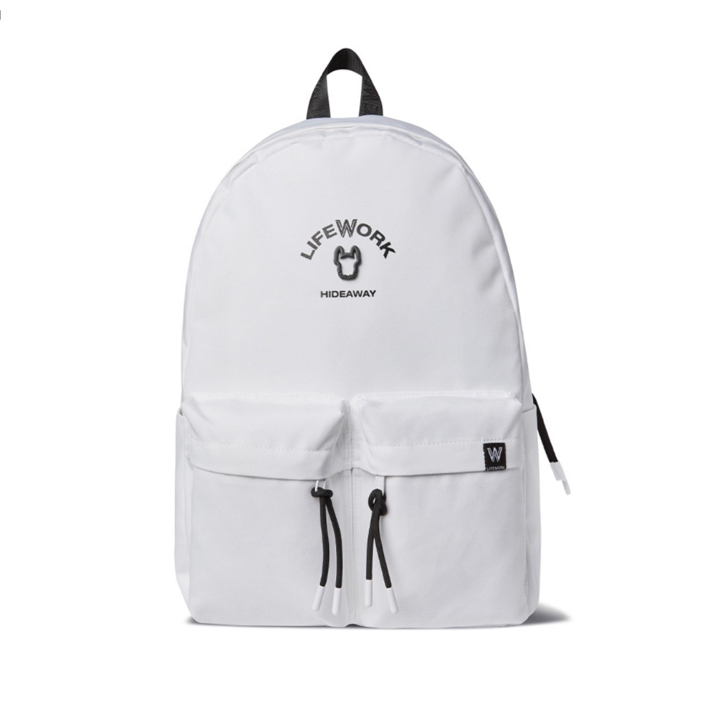 Balo Lifework Archlogo two-pocket backpack Lw235Bg007 | Shopee Việt Nam