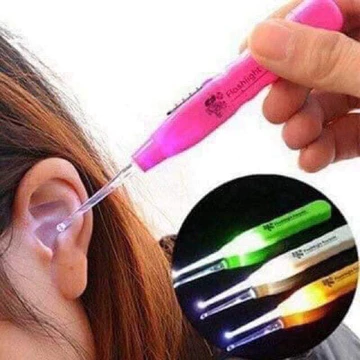 Ngoáy tai có đèn .Đèn soi tai có đèn