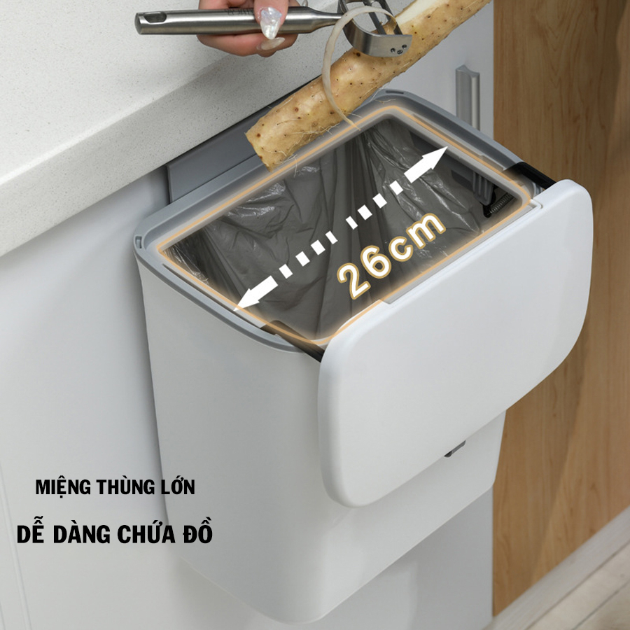 Thùng Đựng Rác Thông Minh, Gắn Tường Tiện Lợi