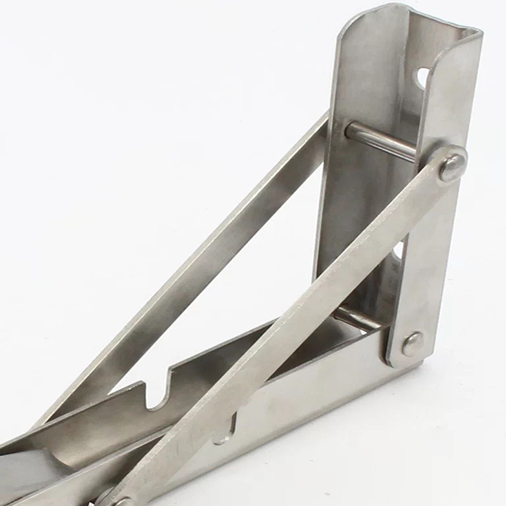 Bộ 2 Bản Lề Gấp , Bộ 2 Gía Đỡ Inox - Bảo Hành 12 Tháng .