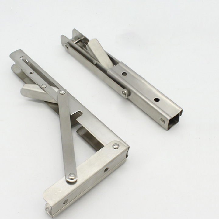 Bộ 2 Bản Lề Gấp , Bộ 2 Gía Đỡ Inox - Bảo Hành 12 Tháng .