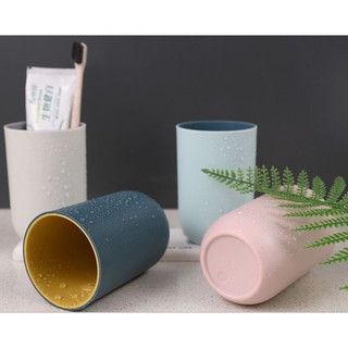 Cốc Uống Nước, Cốc Đánh Răng Cao Cấp Chất Liệu Nhựa PP Dày Dặn 2 Lớp An Toàn Nhiều Màu Sắc Sáng Tạo 88380