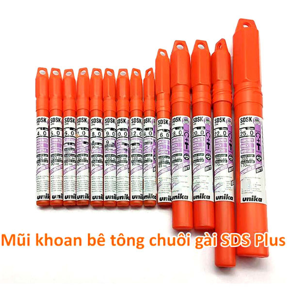 Mũi khoan bê tông chuôi SDS Unika