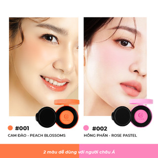 Má hồng C'CHOI mịn lì, lâu trôi, chống nước, chuẩn màu Slim Cushion Blush 8g
