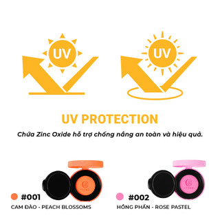 Má hồng C'CHOI mịn lì, lâu trôi, chống nước, chuẩn màu Slim Cushion Blush 8g