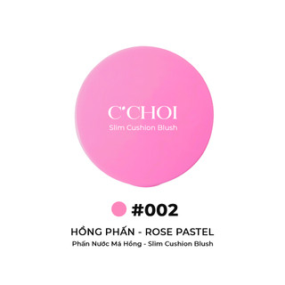 Má hồng C'CHOI mịn lì, lâu trôi, chống nước, chuẩn màu Slim Cushion Blush 8g