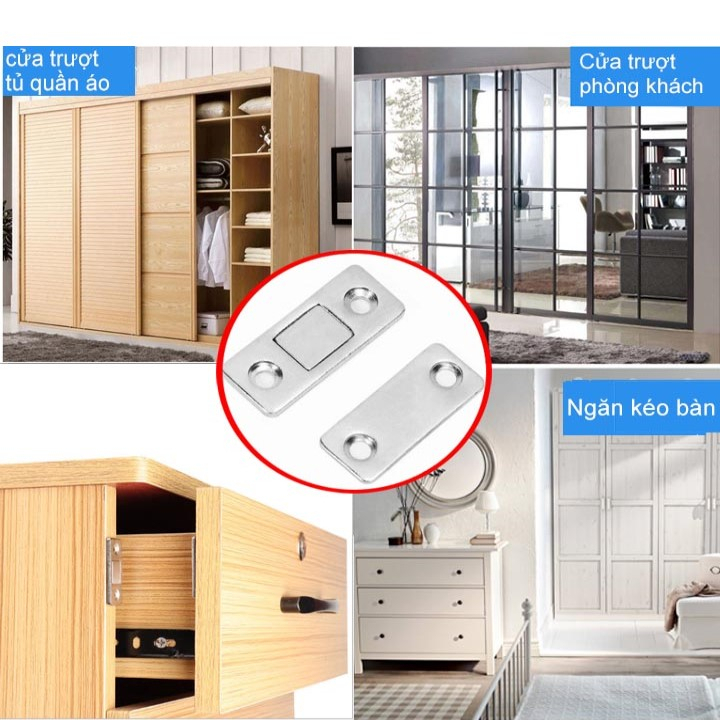 Chốt Cánh Cửa Nam Châm Hít - Bảo Hành 6 Tháng .