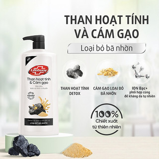 Sữa tắm Lifebuoy detox làn da và bảo vệ khỏi vi khuẩn chai 800g
