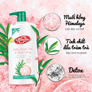Sữa tắm Lifebuoy detox làn da và bảo vệ khỏi vi khuẩn chai 800g