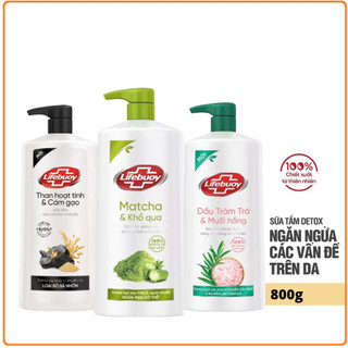 Sữa tắm Lifebuoy detox làn da và bảo vệ khỏi vi khuẩn chai 800g