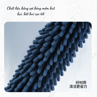 Chổi Phủi Bụi Đa Năng Bằng Sợi San Hô Dọn Dẹp Nhà Cửa, Chổi Quét Trần Cán Có Thể Kéo Dài 88384 mienphivanchuyen199k