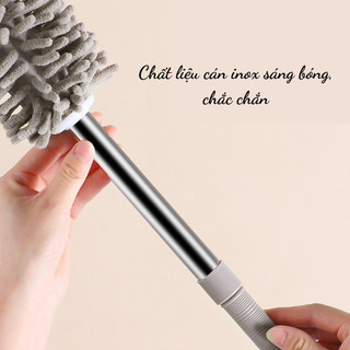Chổi Phủi Bụi Đa Năng Bằng Sợi San Hô Dọn Dẹp Nhà Cửa, Chổi Quét Trần Cán Có Thể Kéo Dài 88384 mienphivanchuyen199k