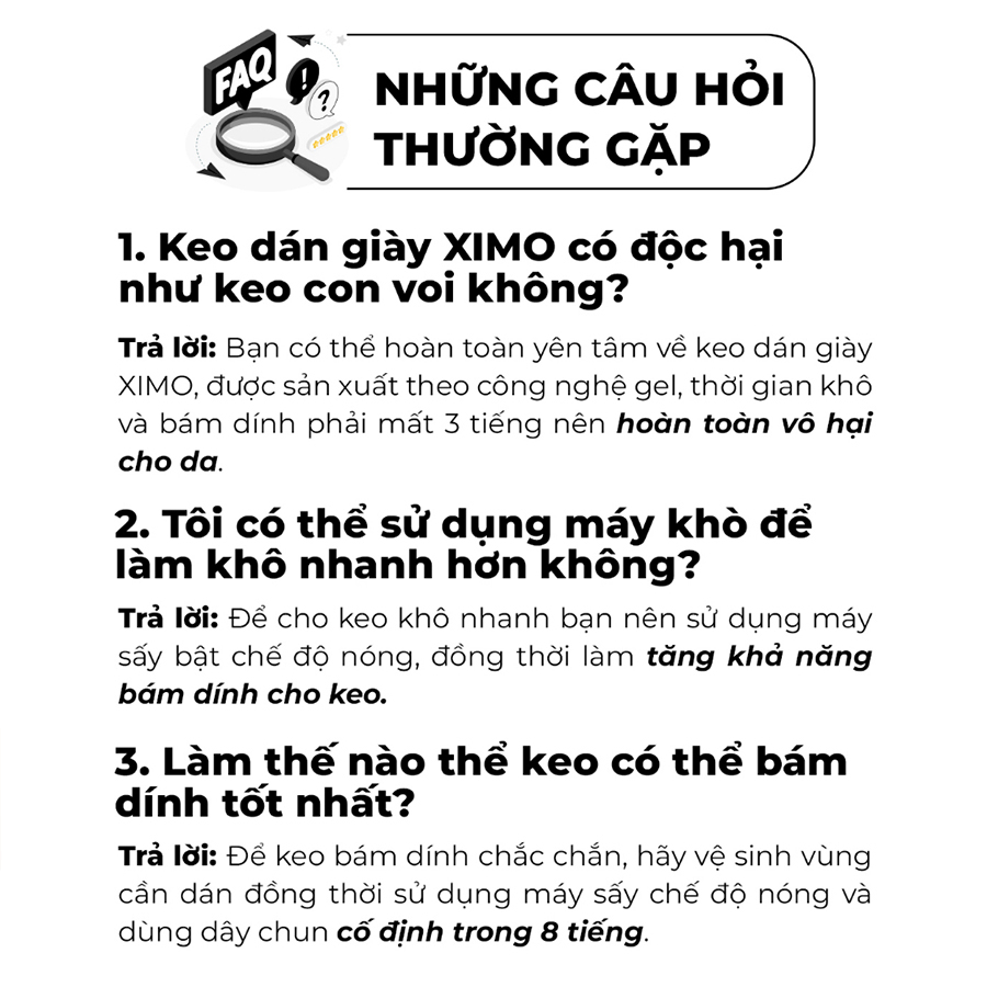 Ảnh Keo Dán Giày Nhiệt Siêu Dính Cao Cấp, Chống Nước Tốt Super Glue XIMO 4