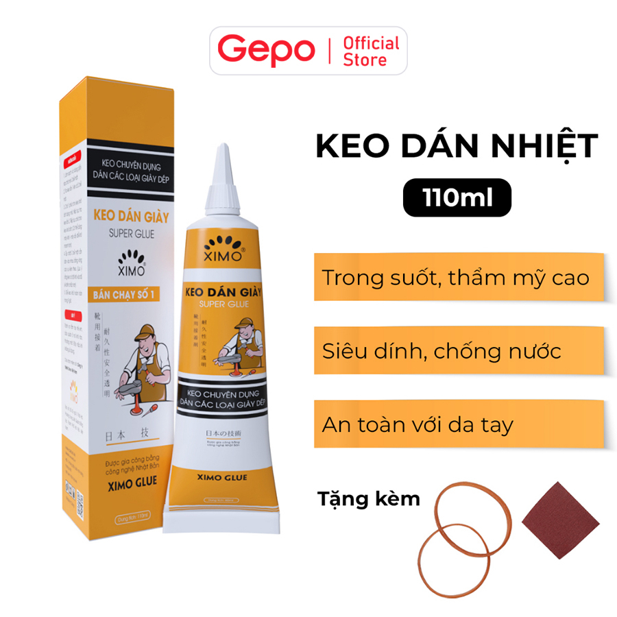Ảnh Keo Dán Giày Nhiệt Siêu Dính Cao Cấp, Chống Nước Tốt Super Glue XIMO 1