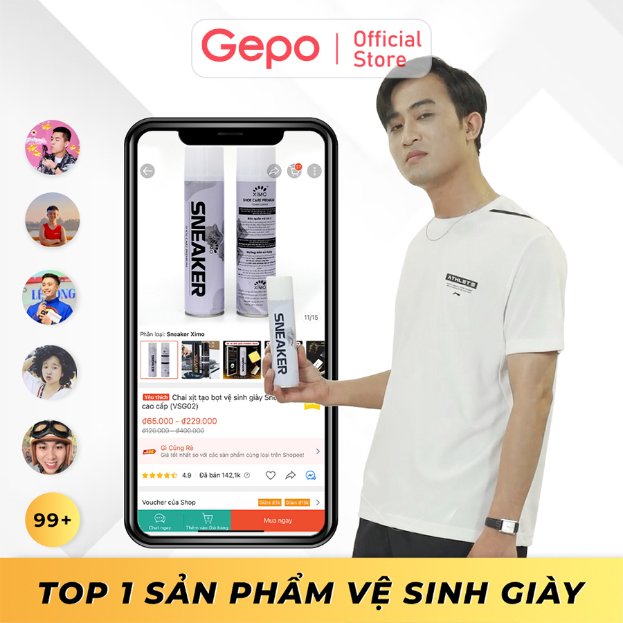 Ảnh Chai Xịt Tạo Bọt Vệ Sinh Giày XIMO Cao Cấp 300ml 4