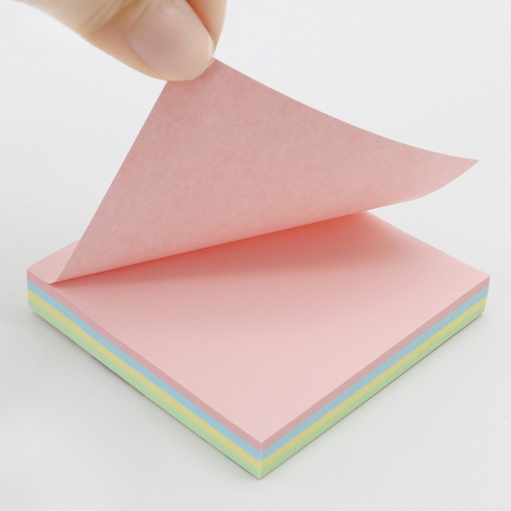 Set 100 tờ giấy ghi chú DecorMe giấy note nhiều màu sắc size 76*76mm có ...